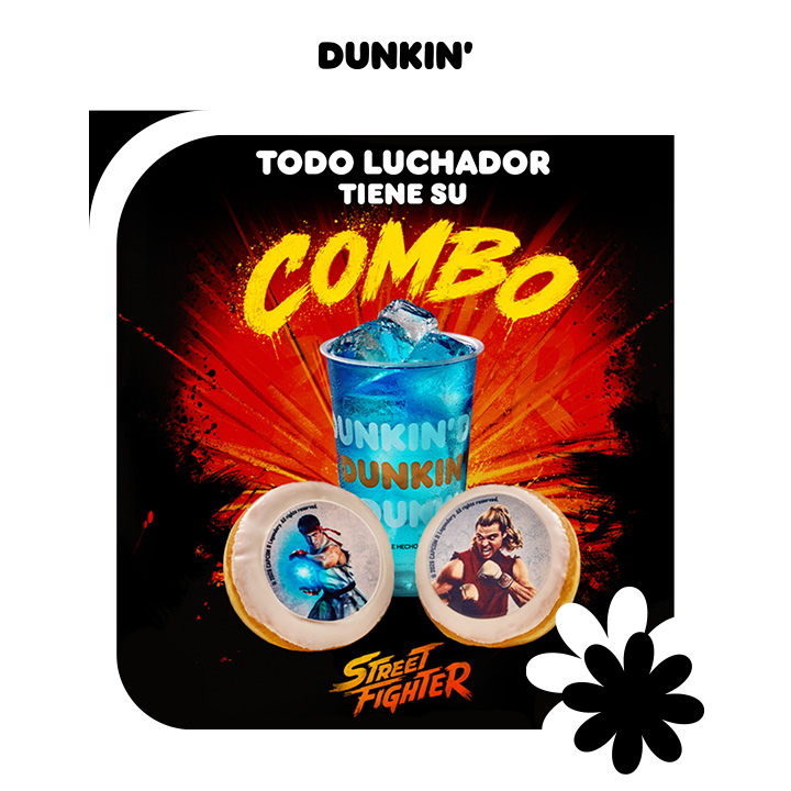 Dunkin’ x Street Fighter en Parque Corredor