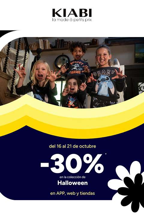 Halloween llega a Kiabi con un 30 % de descuento